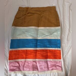 J Crew Multicolor Striped Women's Skirt